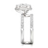 Thumbnail Image 3 of J'Lure Hexagon Brilliant-Cut Lab-Grown Diamond Spiral Engagement Ring 3-3/4 ct tw 18K White Gold