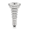 Thumbnail Image 3 of J'Lure Oval Step-Cut Lab-Grown Diamond Engagement Ring 3-3/8 ct tw 18K White Gold