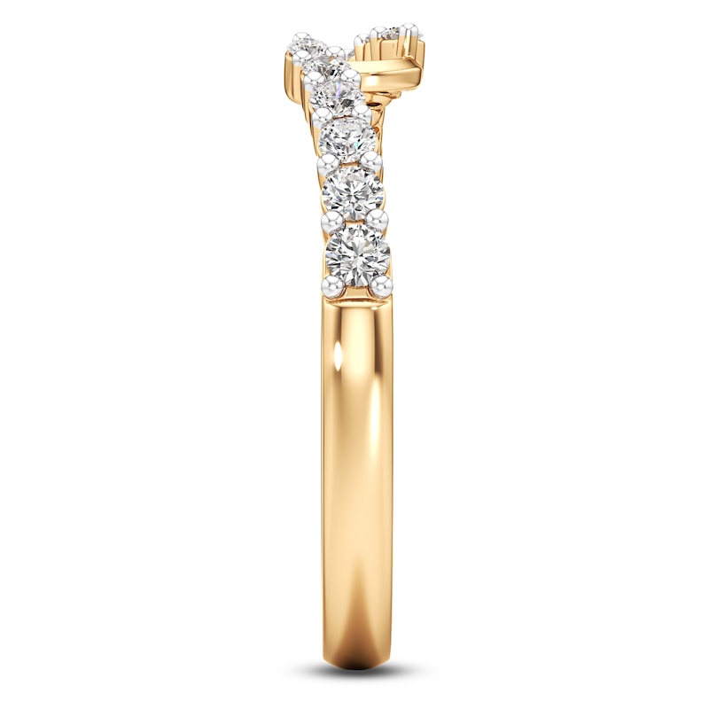 Main Image 3 of J'Lure Lab-Grown Diamond Wedding Band 1/4 ct tw 18K Yellow Gold