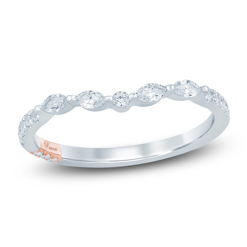 Main Image 1 of Pnina Tornai Marquise & Round-Cut Diamond Anniversary Band 1/4 ct tw 14K White Gold