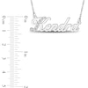 Thumbnail Image 4 of Diamond Accent Script Nameplate Necklace 10K White Gold 18"