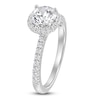 Thumbnail Image 2 of Round-Cut Lab-Grown Diamond Halo Engagement Ring 1-1/2 ct tw Platinum