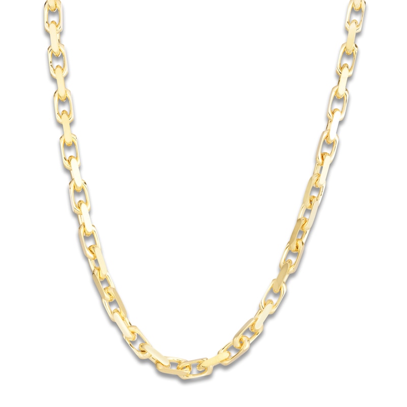 Main Image 1 of Cable Chain Necklace 4.8mm Solid 14K Yellow Gold 22"