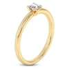 Thumbnail Image 2 of Certified Princess-Cut Diamond Solitaire Engagement Ring 1/2 ct tw 14K Yellow Gold (I1/I)