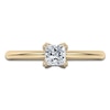 Thumbnail Image 3 of Certified Princess-Cut Diamond Solitaire Engagement Ring 1/2 ct tw 14K Yellow Gold (I1/I)