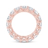 Thumbnail Image 3 of Cushion-Cut Lab-Grown Diamond Eternity Band 6-3/4 - 8-5/8 ct tw 14K Rose Gold