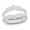 Thumbnail Image 1 of Oval & Round-Cut Lab-Grown Diamond Enhancer Ring 1-1/2 ct tw 14K White Gold