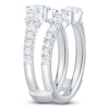 Thumbnail Image 2 of Oval & Round-Cut Lab-Grown Diamond Enhancer Ring 1-1/2 ct tw 14K White Gold