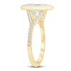 Thumbnail Image 2 of Marquise-Cut Lab-Grown Diamond Bezel-Set Engagement Ring 2-1/3 ct tw 14K Yellow Gold