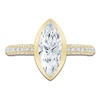 Thumbnail Image 3 of Marquise-Cut Lab-Grown Diamond Bezel-Set Engagement Ring 2-1/2 ct tw 14K Yellow Gold