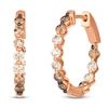 Thumbnail Image 2 of Le Vian Chocolate Ombré Diamond Inside-Out Hoop Earrings 1-1/6 ct tw 14K Strawberry Gold