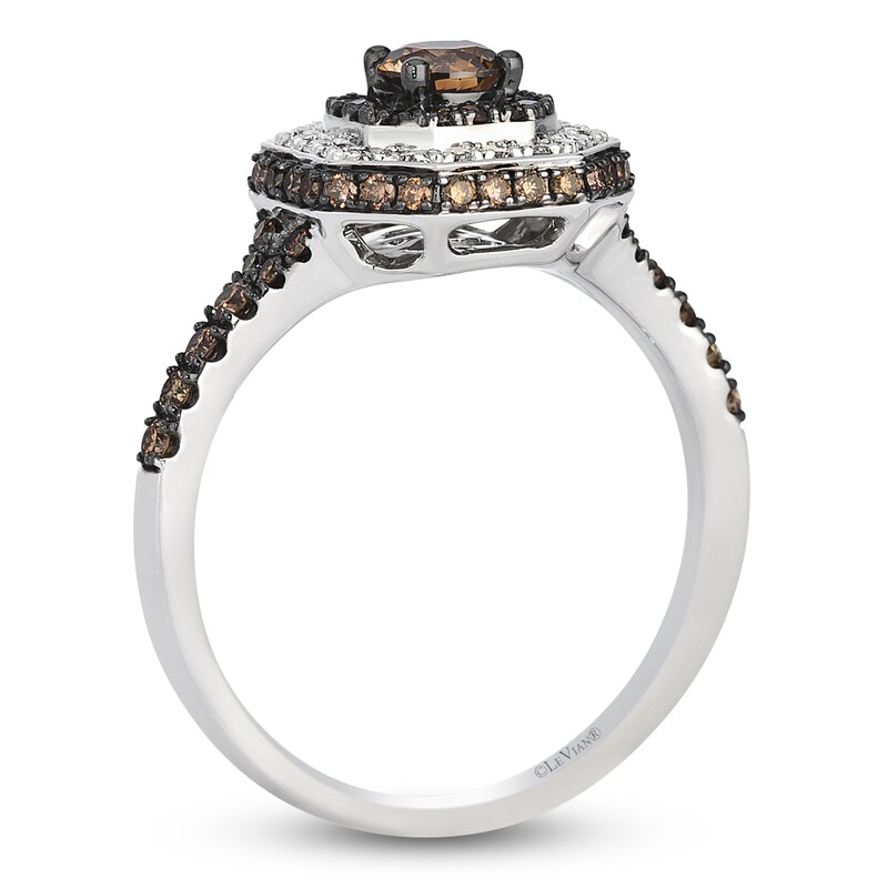 Main Image 3 of Le Vian Diamond Octagon Frame Ring 7/8 ct tw 14K Vanilla Gold