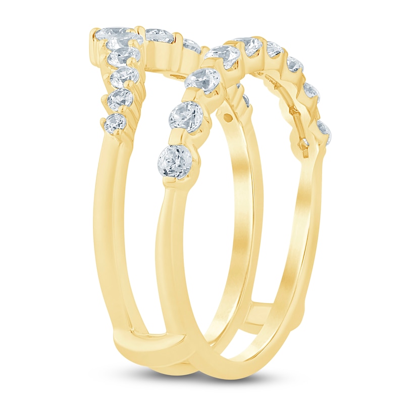 Main Image 2 of Lab-Grown Diamond Contour Enhancer Ring 3/4 ct tw 14K Yellow Gold