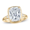 Thumbnail Image 1 of Cushion-Cut Lab-Grown Diamond Engagement Ring 5-1/5 ct tw 14K Yellow Gold