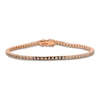 Thumbnail Image 1 of Le Vian Chocolate Ombré Diamond Tennis Bracelet 2-3/4 ct tw 14K Strawberry Gold 7"