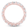 Thumbnail Image 2 of Certified Cushion-Cut Diamond Eternity Band 3-1/4 to 4 ct tw 14K Rose Gold