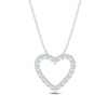 Thumbnail Image 1 of Jared Signature Lab-Grown Diamond Heart Outline Necklace 1/2 ct tw 14K White Gold