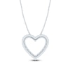 Thumbnail Image 3 of Jared Signature Lab-Grown Diamond Heart Outline Necklace 1/2 ct tw 14K White Gold