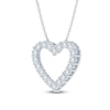 Thumbnail Image 2 of Jared Signature Lab-Grown Diamond Heart Outline Necklace 1 ct tw 14K White Gold