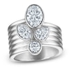 Thumbnail Image 1 of Jared Signature Multi-Shape Lab-Grown Diamond Bezel-Set Ring 2-1/2 ct tw Sterling Silver