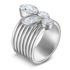 Thumbnail Image 2 of Jared Signature Multi-Shape Lab-Grown Diamond Bezel-Set Ring 2-1/2 ct tw Sterling Silver