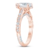 Thumbnail Image 2 of Pnina Tornai Lab-Grown Diamond Pear-Shaped Hidden Halo Engagement Ring 2 ct tw 14K Rose Gold
