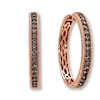 Thumbnail Image 0 of Le Vian Chocolate Diamonds 5/8 ct tw Hoop Earrings 14K Strawberry Gold