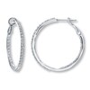 Thumbnail Image 1 of Diamond Earrings 1-3/8 ct tw Round-cut 14K White Gold