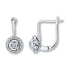 Thumbnail Image 0 of Diamond Earrings 1/5 ct tw Round-cut 10K White Gold