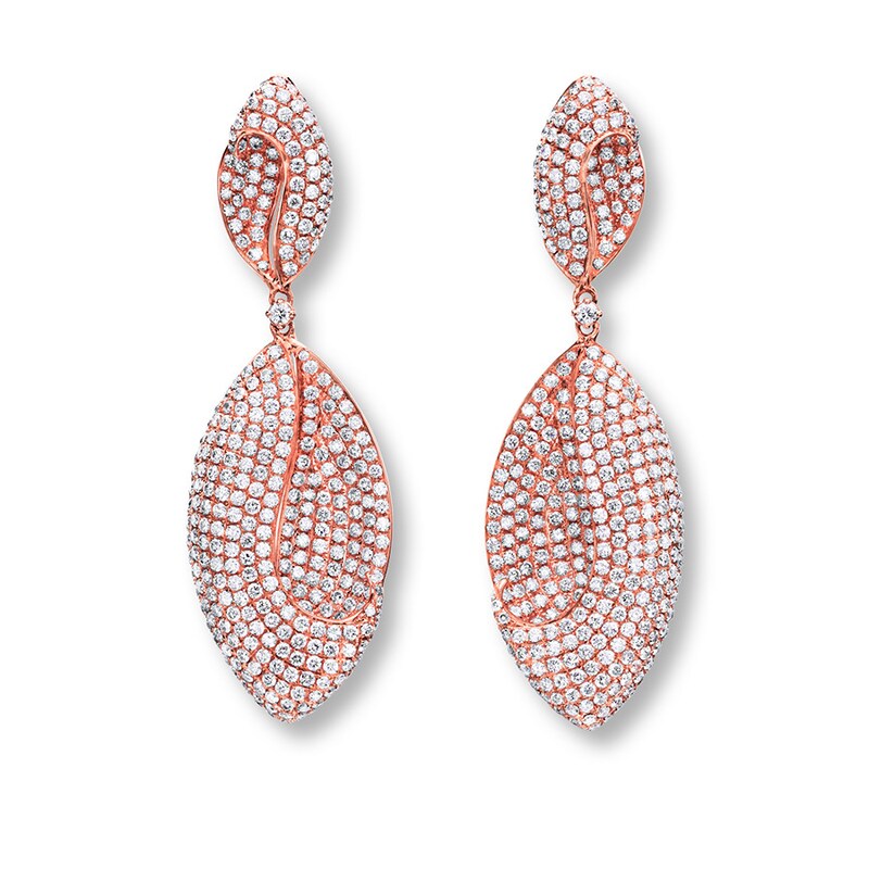 Main Image 1 of Le Vian Earrings 3-1/2 Carats tw Diamonds 14K Strawberry Gold