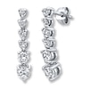 Thumbnail Image 0 of Diamond Dangle Earrings 1 ct tw Round 14K White Gold