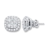 Thumbnail Image 0 of Diamond Earrings 2 ct tw Round-cut 14K White Gold
