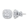 Thumbnail Image 1 of Diamond Earrings 2 ct tw Round-cut 14K White Gold