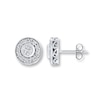 Thumbnail Image 1 of Diamond Earrings 1/2 ct tw Round-cut 14K White Gold