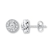 Diamond Earrings 1/4 ct tw Round-cut 10K White Gold