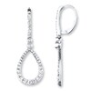 Thumbnail Image 0 of Diamond Drop Earrings 1-1/2 ct tw Round-cut 14K White Gold