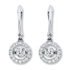 Thumbnail Image 2 of Diamonds in Rhythm 1-1/2 ct tw Earrings 14K White Gold
