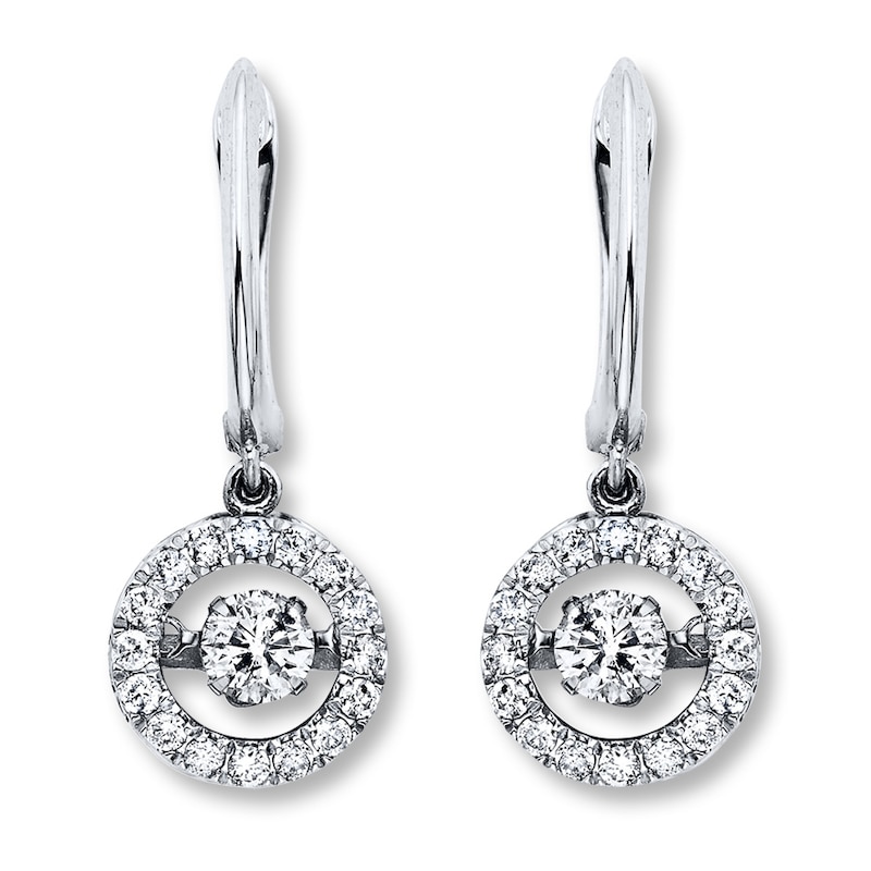 Main Image 2 of Diamonds in Rhythm 1-1/2 ct tw Earrings 14K White Gold