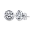 Diamond Earrings 1/5 ct tw Round-cut 10K White Gold