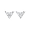 Thumbnail Image 0 of Diamond Chevron Earrings 1/15 ct tw Round-cut 10K White Gold