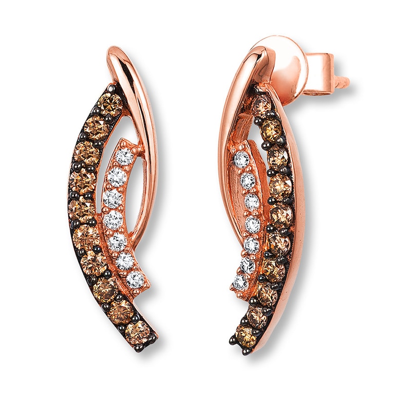 Le Vian Chocolate Diamonds 3/8 ct tw 14K Gold Earrings