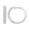 Thumbnail Image 0 of Diamond Hoop Earrings 1 carat tw Round-cut 14K White Gold