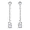 Thumbnail Image 0 of Diamond Drop Earrings 1 ct tw Round-cut 14K White Gold