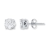 Thumbnail Image 1 of Diamond Earrings 1/2 ct tw Round-cut 10K White Gold