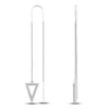 Thumbnail Image 1 of Diamond Threader Earrings 1/6 ct tw Round-cut 10K White Gold