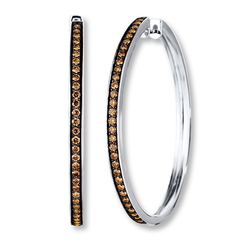 Le Vian Chocolate Diamonds 7/8 ct tw Earrings 14K Vanilla Gold