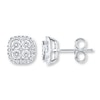 Thumbnail Image 1 of Diamond Earrings 1 carat tw Round-cut 14K White Gold