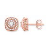 Thumbnail Image 0 of Diamond Earrings 1/2 ct tw Round-cut 10K Rose Gold