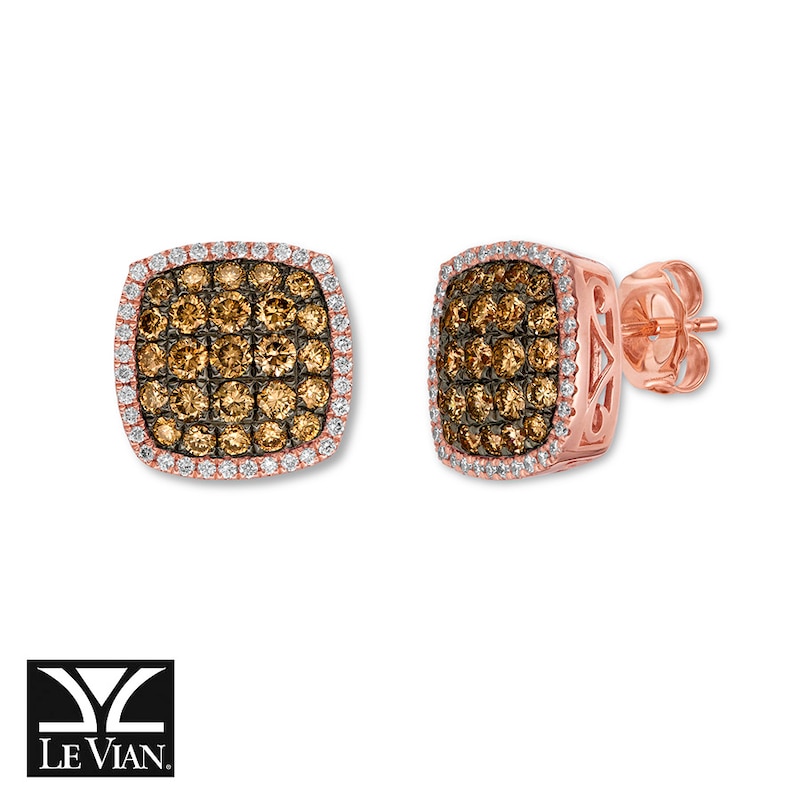 Le Vian Chocolate Diamond Earrings 1 carat tw 14K Gold