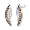 Thumbnail Image 1 of Le Vian Chocolate Diamond Earrings 1/2 ct tw 14K Vanilla Gold